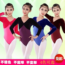 Autumn and winter childrens dance clothing Body clothing Dance practice clothing Long sleeve dance clothing Girls gymnastics clothing dance clothing