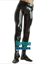 Latex Long Pants Conjoined Pants Men Latex Pants Latex Clothes Even Socks Pants Support Set Make Changes