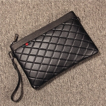 Korean version of the handbag men 2018 new Lingge fashion clutch mens casual shoulder cross-bag envelope hand bag grab bag