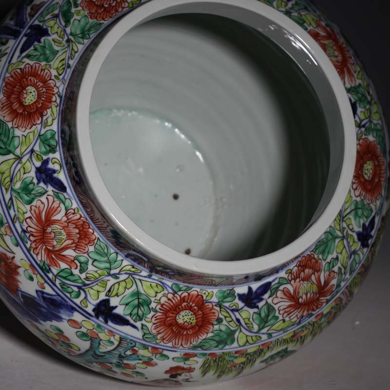 Jingdezhen big pot of three hand - made porcelain imitation of yuan blue and white porcelain jar of antique porcelain pot culture