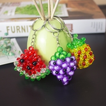 Handmade beaded jewelry ACRYLIC handmade DIY material bag Woven finished fruit pendant bag pendant