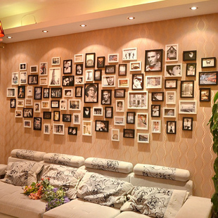 【特价】墙面 超大墙面照片墙 简约现代企业相片墙创意客厅相框挂墙组