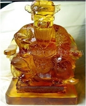 Sage ornaments glazed crafts figure sage statue Three-dimensional study decoration Feng Shui fortune blessing peace