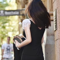 BettyChow Paris Lafayette Collection Level vintage Handmade Lacy BC Tassel Dress