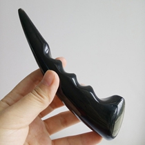 Natural Artisanal Black Buffalo Horn Solid Point Caveat with Dial Gluten Rod New 7T Words