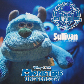 Monsters Inc. Monsters ມະຫາວິທະຍາໄລ Sullivan Plush Toy Pendant