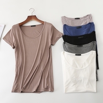 Short sleeve T-shirt female modal thin new Korean loose base shirt female simple round neck half sleeve white top