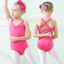 Bina Shi childrens dance clothes suspenders for girls Latin dance practice summer children girls form clothes Chinese dance