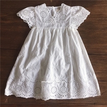 Foreign trade Tong skirts female baby girl Summer Palace Palace Retro Princess Little White Skirt Seaside Resort Dresses Dress