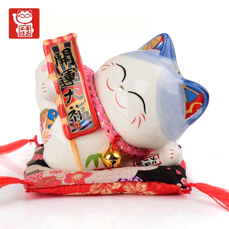 Stone workshop plutus cat ceramic mini small piggy bank creative household car furnishing articles furnishing articles birthday gift