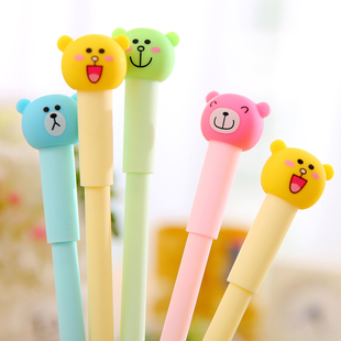 中性笔 多米佳 动物造型玩具笔 创意文具卡通小熊吹泡泡中性笔水笔