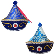 Children Mongolian hat boy Mongolian headdress childrens folk dance performance hat Mongolian clothing accessories