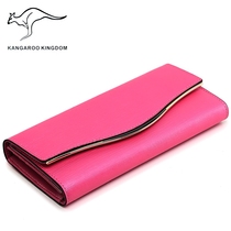 2021 New three - discount wallet womans long fashion tide leather wallet wallet female wallet Han handbag female cow skin