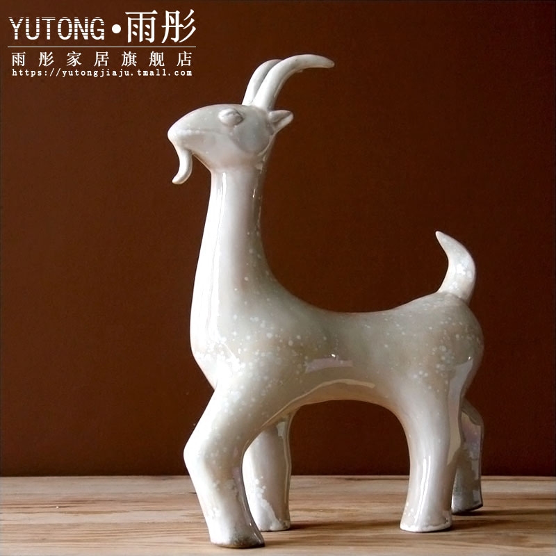 Creative manual its kilns ceramic zodiac is sheep sheep handicraft furnishing articles furnishing articles porcelain decoration