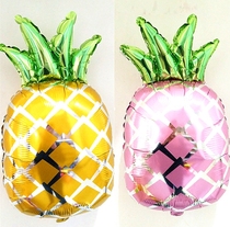 Aluminum film balloon pineapple childrens birthday baby party decoration fruit shape cartoon aluminum foil balloon