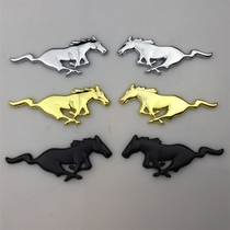 Ford Mustang car logo New Mondi Mustang to horse sticker Fox metal modification sticker pair