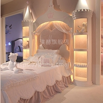 Childrens bed Princess bed European Style girl Pink Dream 1 5m sweet bedroom Single bed Bedroom cute