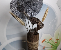 Dried Lotus Dried Flowers Real Flowers Dried Lotus Bouquets Zen for Buddha Natural dried flowers Living room Floor-to-ceiling flowers Home furnishings