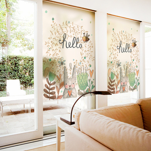 卡通图案窗户玻璃贴膜