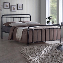 Nordic pastoral iron bed can be customized iron frame bed simple single bed double bed 1 2 1 5 1 8 m iron bed