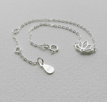 {Huahua} 925 silver exquisite Lotus bracelet necklace