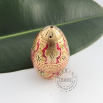 Indian Pure Copper Color Painted Egg-shaped Incense Box Tasty Incense Stove Conical swarm fragrant incense burner