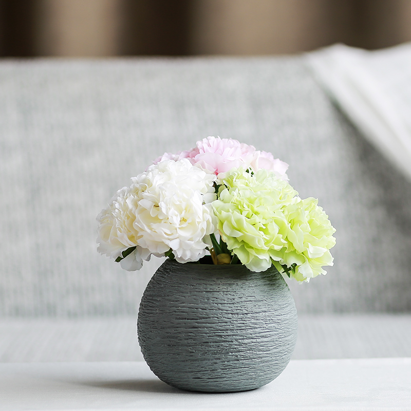 Nan sheng household act the role ofing is tasted I and contracted ceramic vase simulation flower, dried flower flower mesa place flower art flower arranging