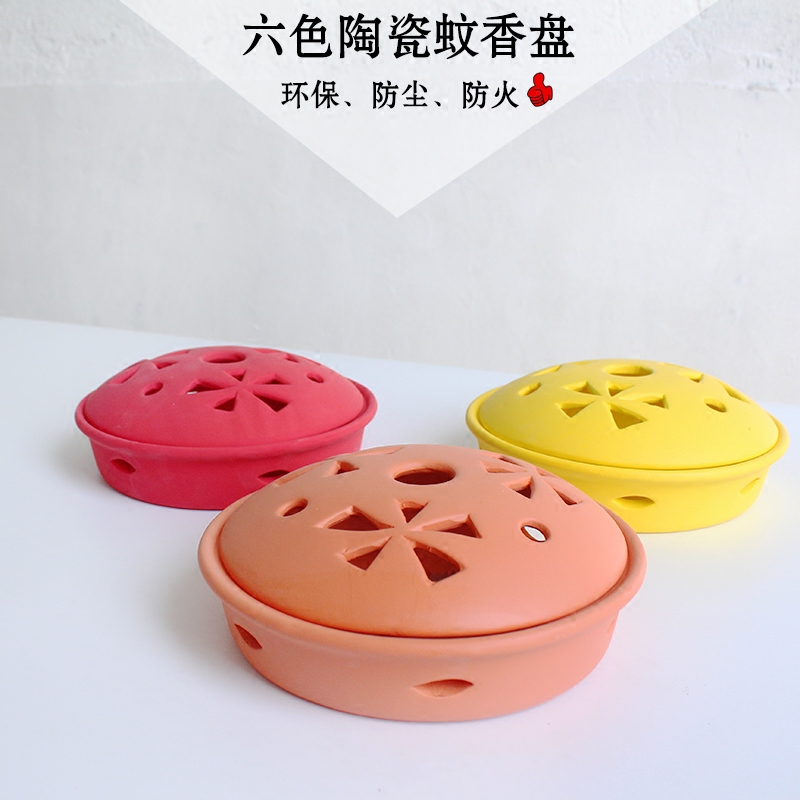 creative ceramic incense burner tray mosquito incense burner with lid large incense incense holder household mosquito incense tray sandalwood incense holder