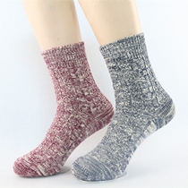 Cotton socks mens cotton thick thread tide socks spring and summer autumn retro Japanese Harajuku college style socks mens deodorant socks