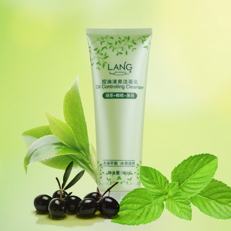 朗力福控油清爽洁面乳洗面奶100g深层清洁干爽不刺激正品