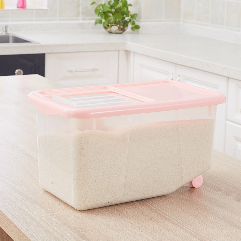 防虫防潮装米桶储米箱10kg大米粮食收纳箱米盒米面桶滑盖米桶