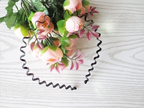 Korean version of the new other brand new small hoop black iron steel head clamp clip buckle tide People hair hair accessories headwear