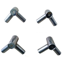 Mosquito net three-way stainless steel fittings Inner diameter 25*17*17mm Set of 4 reinforced rods hanging fan rods