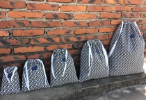 Simple Living Cotton Linen Printed Cashier Bag Hemp Cotton Fabric Clothing Finishing Collection Na Bag Mouth Bag Drawing Rope Bag