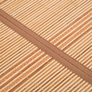 折叠养生木纹竹条枕席1.2米炕席沙发床床垫宽边儿童双面竹凉席