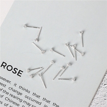 S925 Silver Brief About Flash Drilling Mini Small Size Zircons Spike Anti-Allergy Raising Earhole Silver Pin Earstick Earbuds Ear
