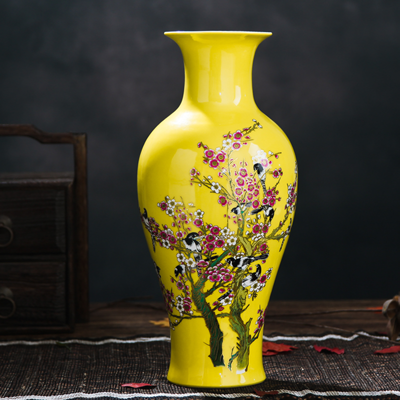 Jingdezhen ceramics ceramic vases, flower arranging is home sitting room adornment ornament furnishing articles wedding gift wrap and mail