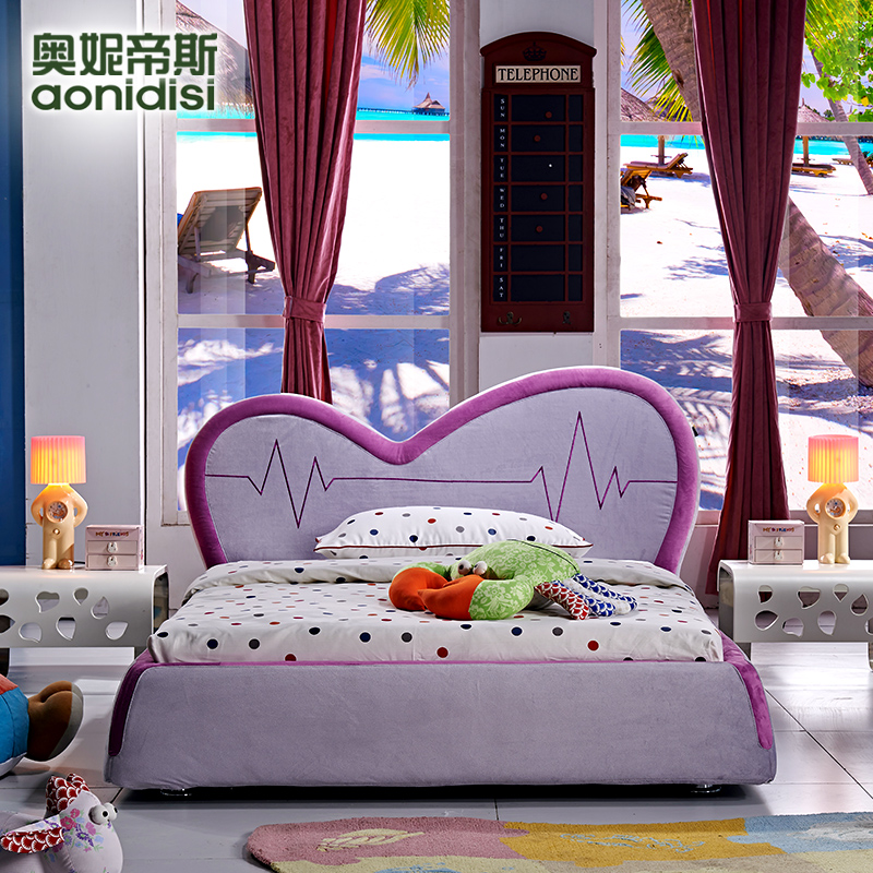 奥妮帝斯简约现代布艺床dse0015