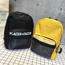 New fashion brand mens and womens Japanese backpack fashion trend Harajuku student schoolbag womens large-capacity travel backpack