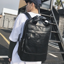 New fashion backpack Korean mens bag Street backpack leisure Hand bag schoolbag outdoor shoulder travel bag