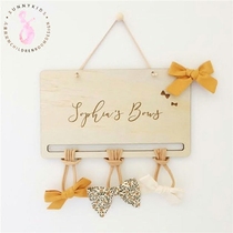 ins Nordic name custom baby butterfly hairpin hairband Rubber band storage bows childrens room dormitory decoration