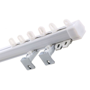 皇羽 高档铝合金窗帘轨道 窗帘滑轨 窗帘钩子 窗