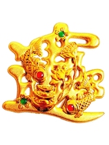 Golden Plastic Gilded Festive Decorated with Pendant Handmade End Afternoon Zongzi Ornament China Knot Palace Lantern Accessories