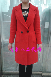伏洛维尔15B-82 新款秋冬装毛呢外套双排扣中