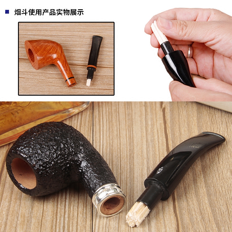 意大利沙芬石楠木烟斗手工烟斗轻木过滤芯6mm滤芯9mm滤芯
