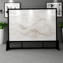 Minimalist modern solid wood screen partition Xuanguan Living room hollowed out seat Screen Tea House Office Hotel Restaurant Screen mobile