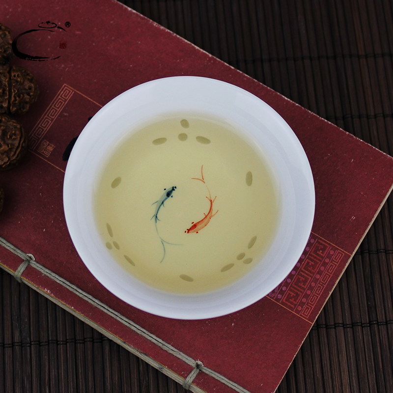 And auspicious single cup early hand - made kung fu tea set jingdezhen porcelain cups And exquisite sample tea cup to use individual cup