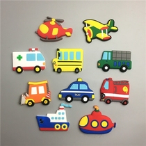 Cute Cartoon Creative Early Teaching Posters Soft Glue Transportation Automobile Airplane Ship Soft Magnetic Tapes Refrigerator Stickers Magnets