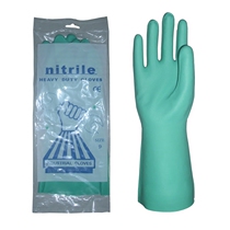 Guangzhou Guowang gloves nitrile green velvet high quality thick oil-proof acid-alkali nitrile clear rubber