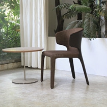 Minimalist and silent Designer chair Styling chair Chair Leather chair Fashion simple chair Tube chair Casual dining chair